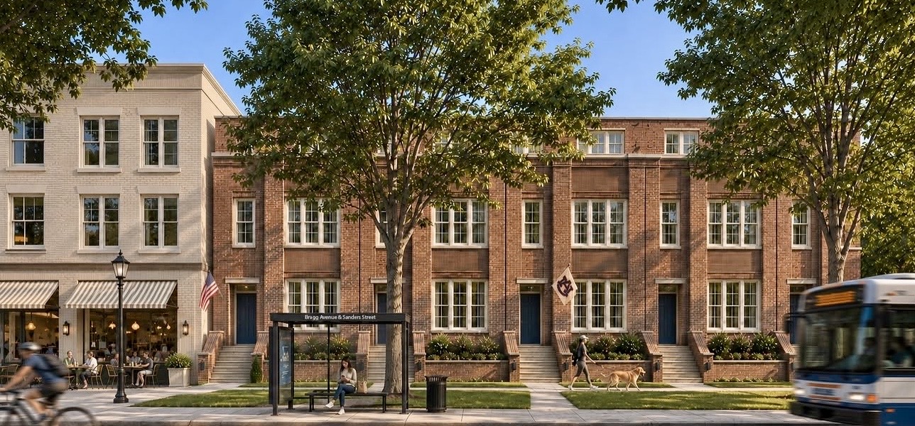 Bragg Avenue Brownstones street view