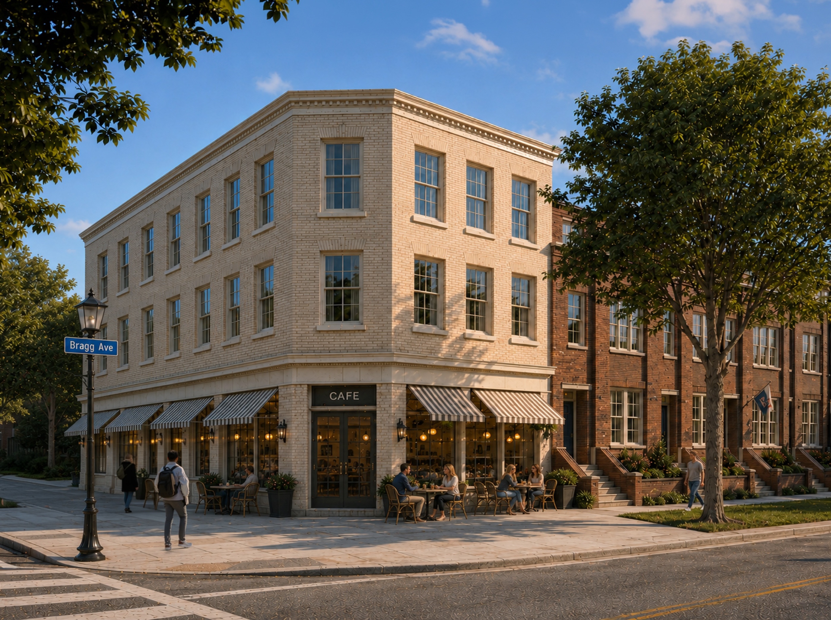 Bragg Avenue Brownstones Commercial Rendering