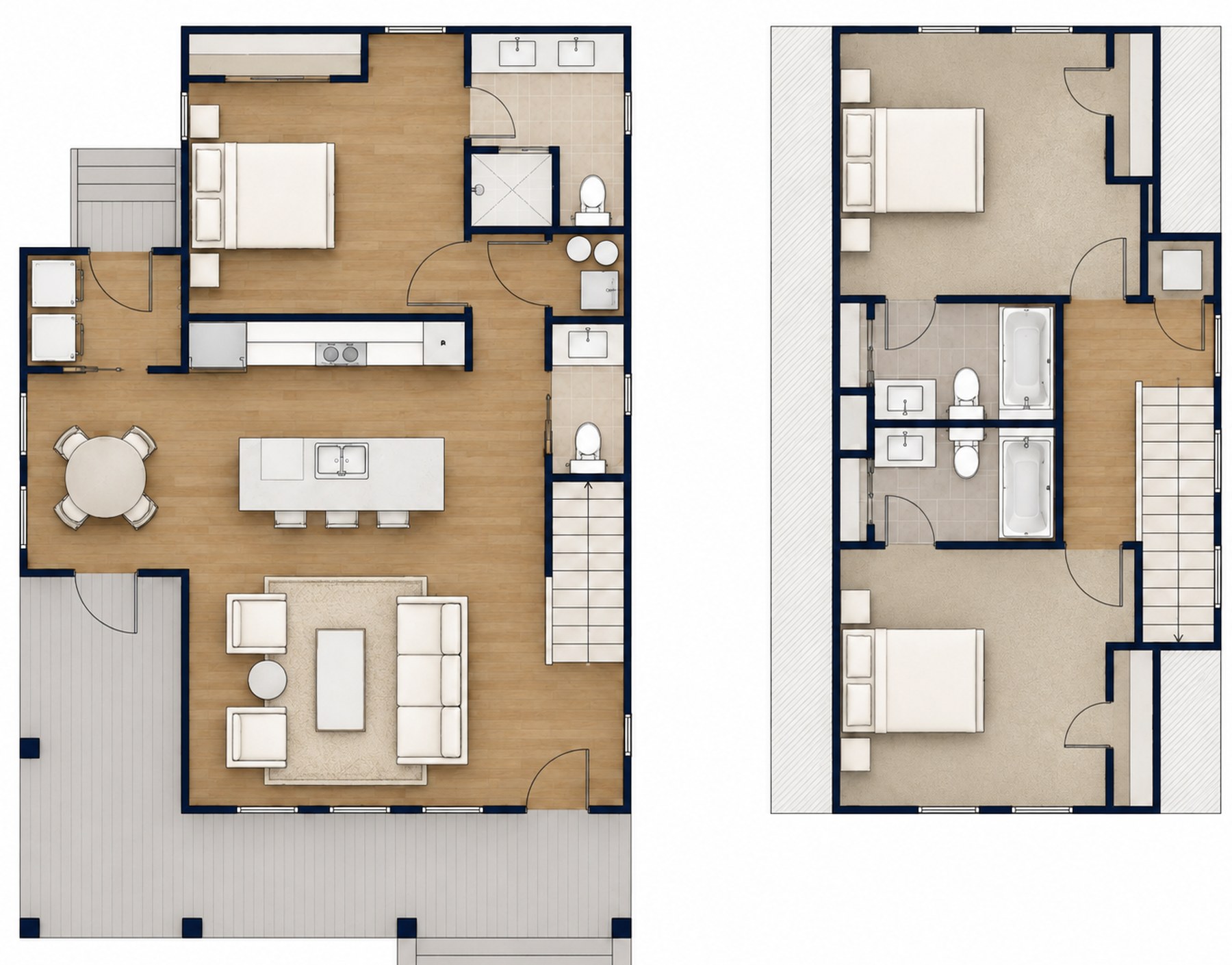 Cottage A Floor Plan
