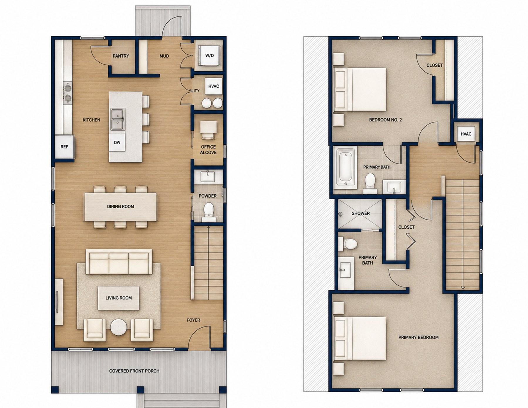 Cottage B Floor Plan