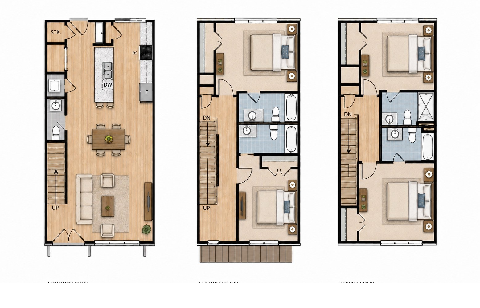 4 Bedroom floor plans