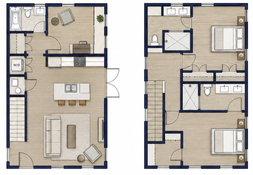 Cottage floor plan